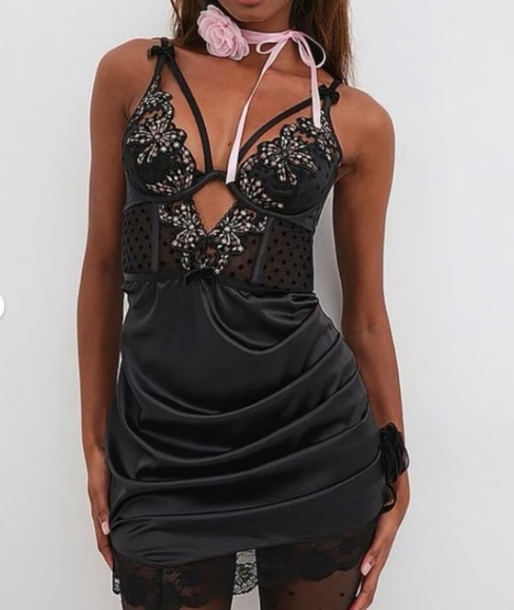 For Love & Lemons Caprice Slip Dress Large